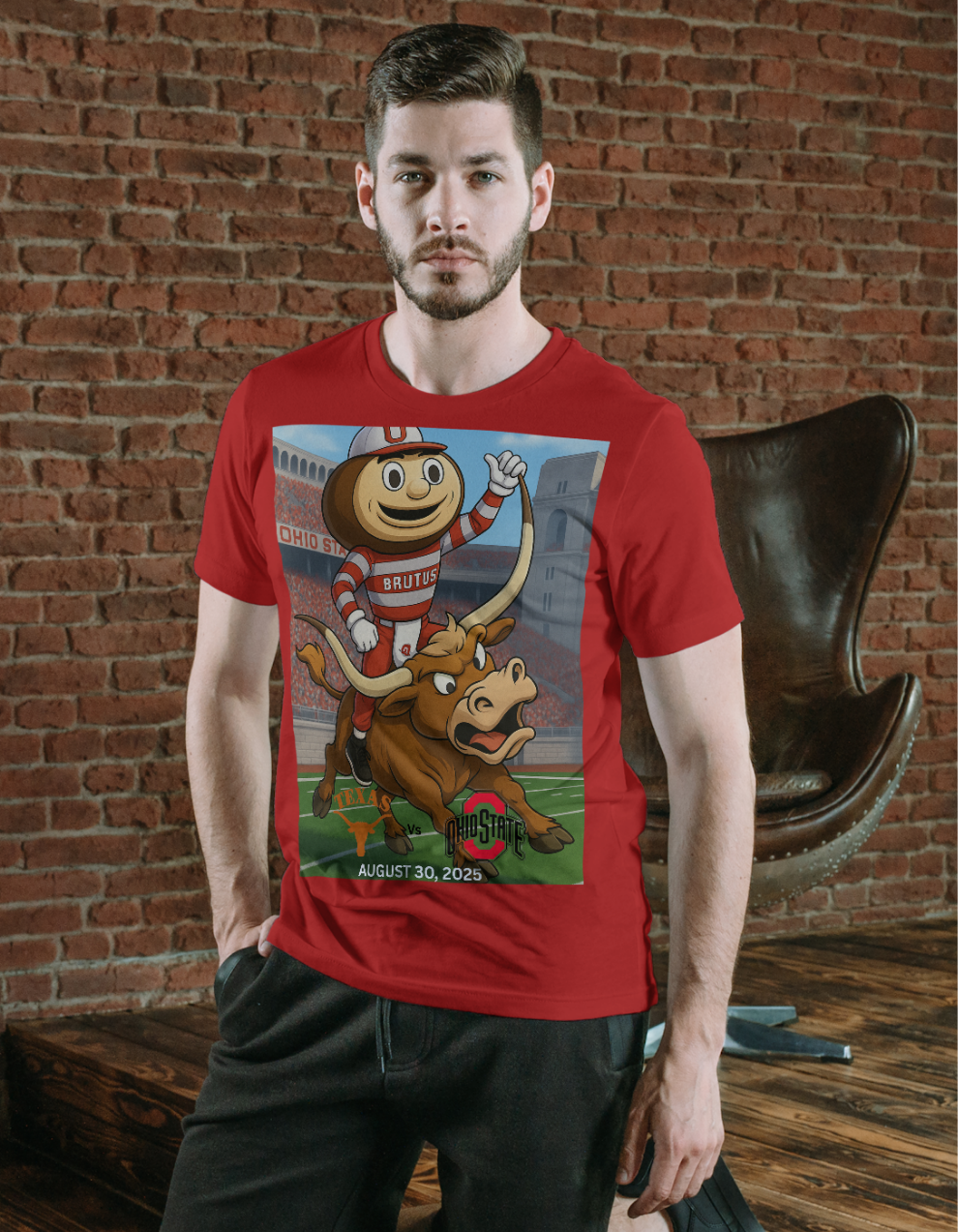 Ohio State vs Texas Short Sleeve T-Shirt