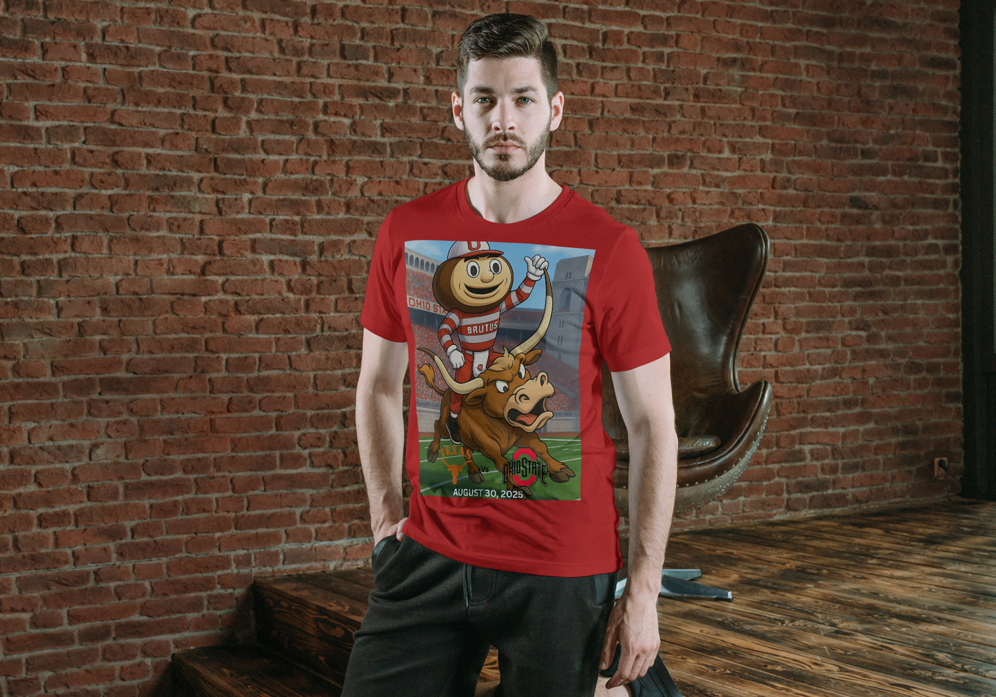 Ohio State vs Texas Short Sleeve T-Shirt